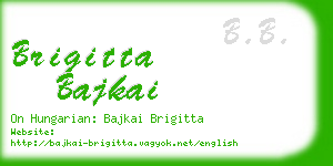 brigitta bajkai business card